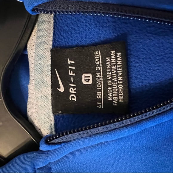 Nike Blue Two-Tone Zip-Up Sweatshirt - Picture 4 of 4